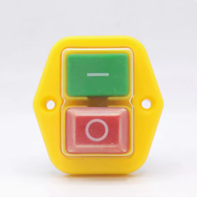 KJD17B Waterproof Button Switch 220V-240V 16A 4-pin 5-pin Electric Tool Undervoltage protection Over